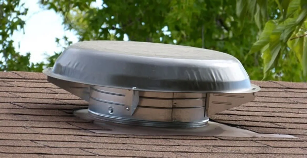 attic fan installation services with low-profile roof ventilation unit in Easton, PA