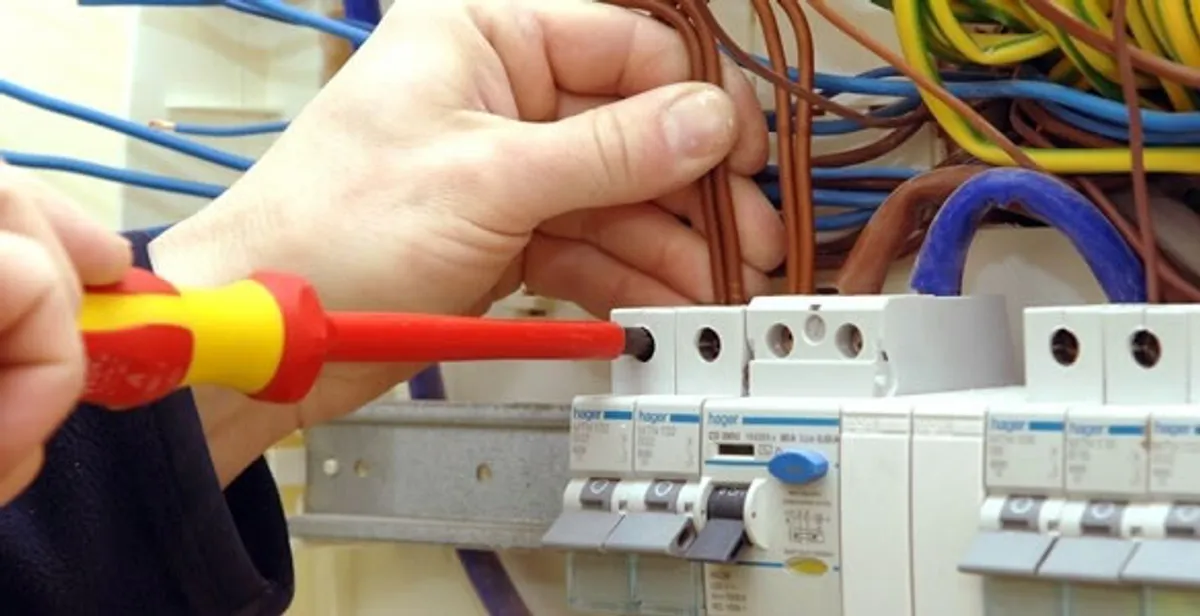 electrician services performing professional electrical panel wiring and connections in Easton, PA